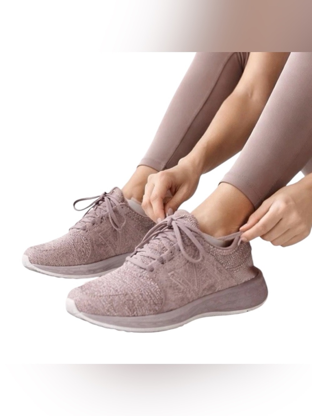 NEW BALANCE Fresh Foam Cruz Knit/Suede Sneaker sz 7 Pink Lush WCRUZOL Athleisure